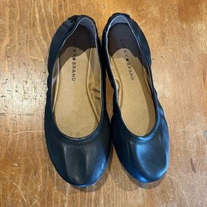 Like New Lucky Brand Black Ballet Flats 8M